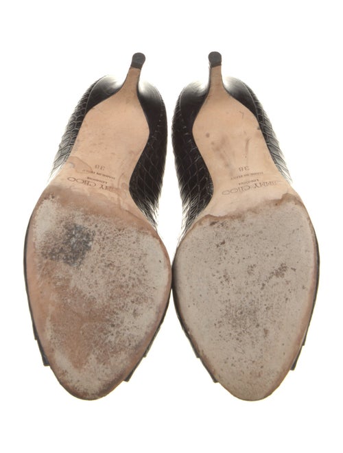 Jimmy Choo Leather Animal Print Pumps