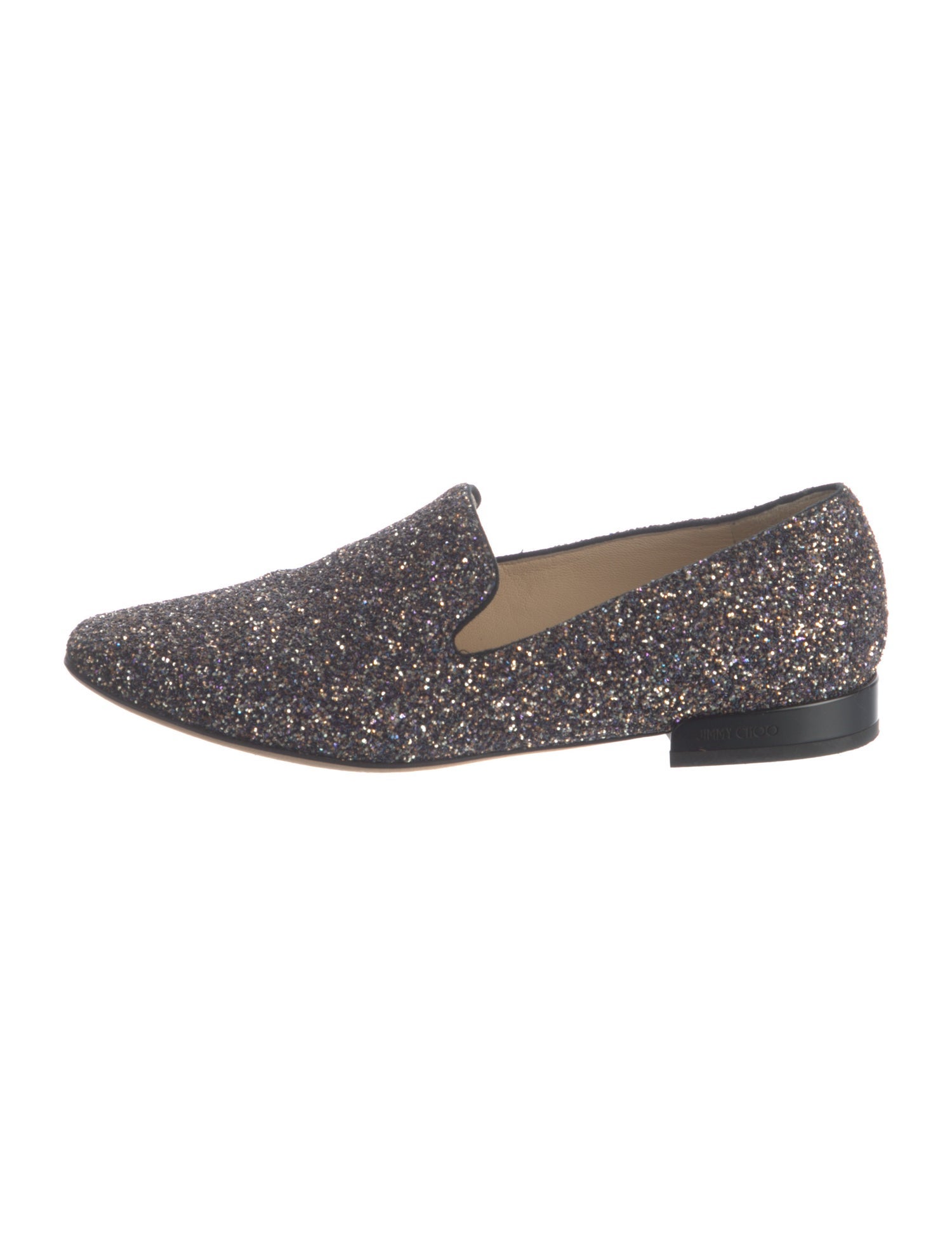 Jimmy Choo Glitter Glitter Accents Loafers