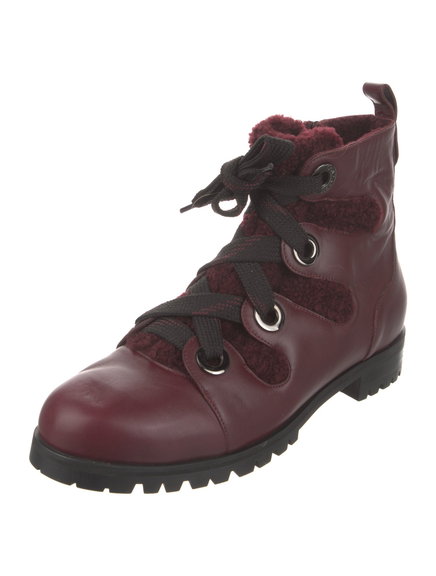 Jimmy Choo Leather Combat Boots