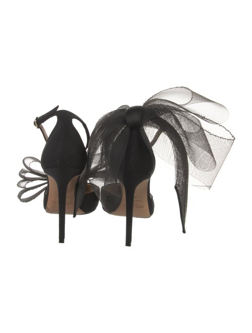 Jimmy Choo Satin Bow Accents D'Orsay Pumps