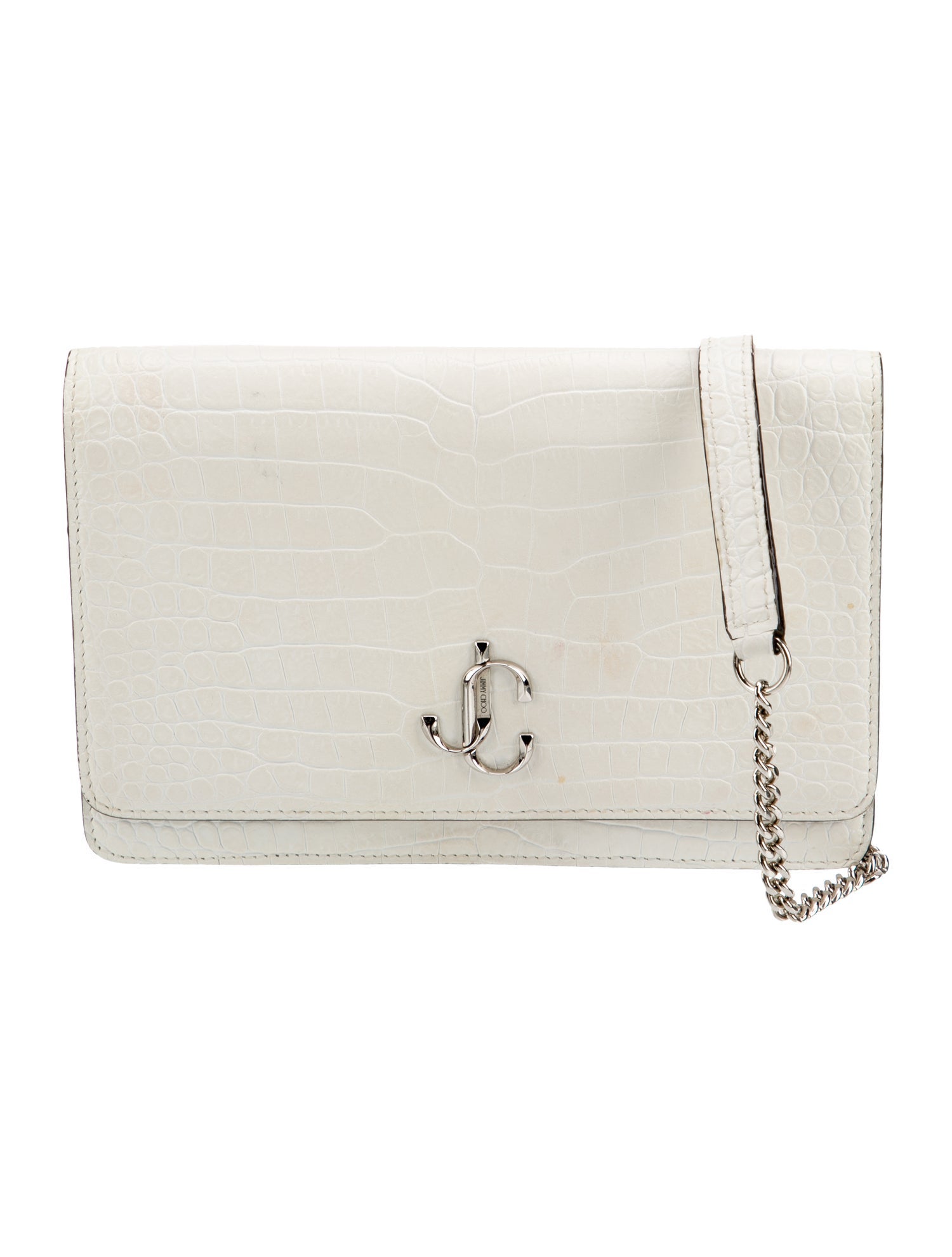 Jimmy Choo Embossed Leather Clutch