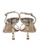 Jimmy Choo Snakeskin Animal Print Slingback Sandals