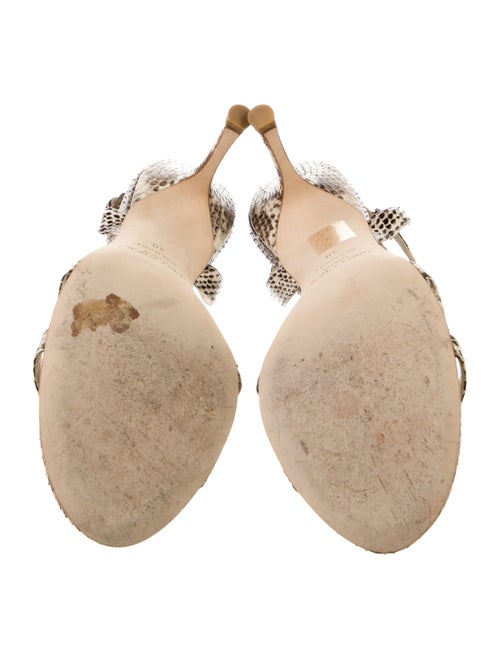 Jimmy Choo Snakeskin Animal Print Slingback Sandals