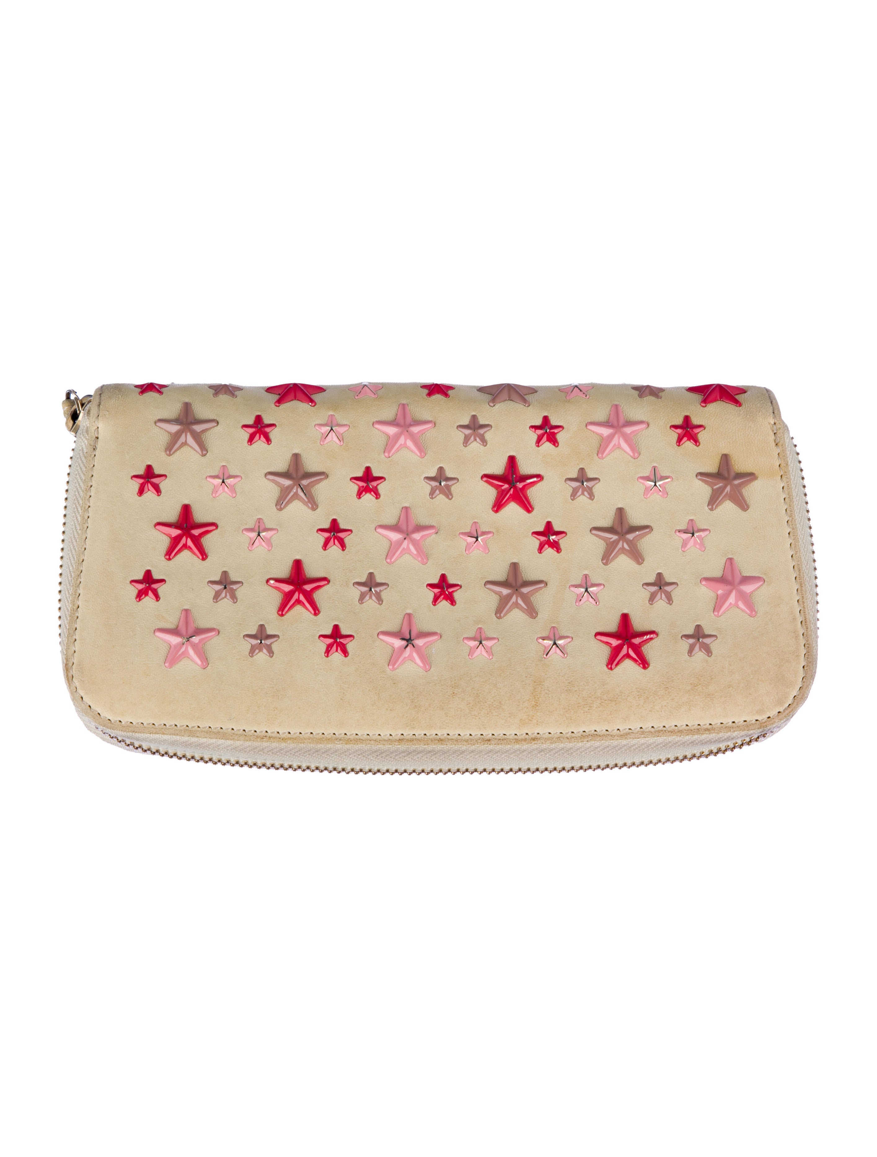 Jimmy Choo Leather Printed Wristlet