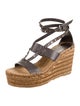 Jimmy Choo Leather Studded Accents Espadrilles