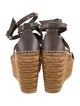Jimmy Choo Leather Studded Accents Espadrilles
