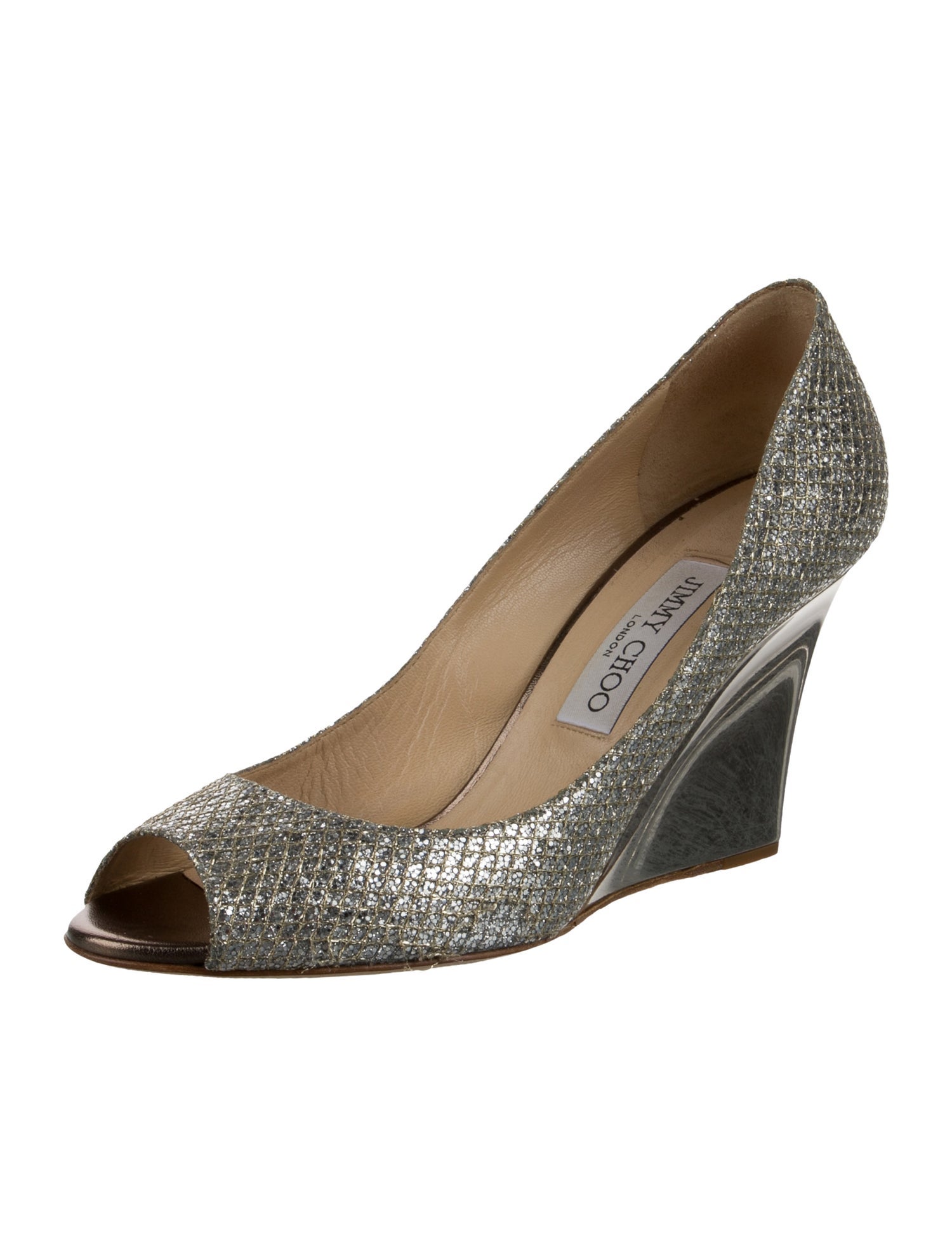 Jimmy Choo Glitter Glitter Accents Pumps