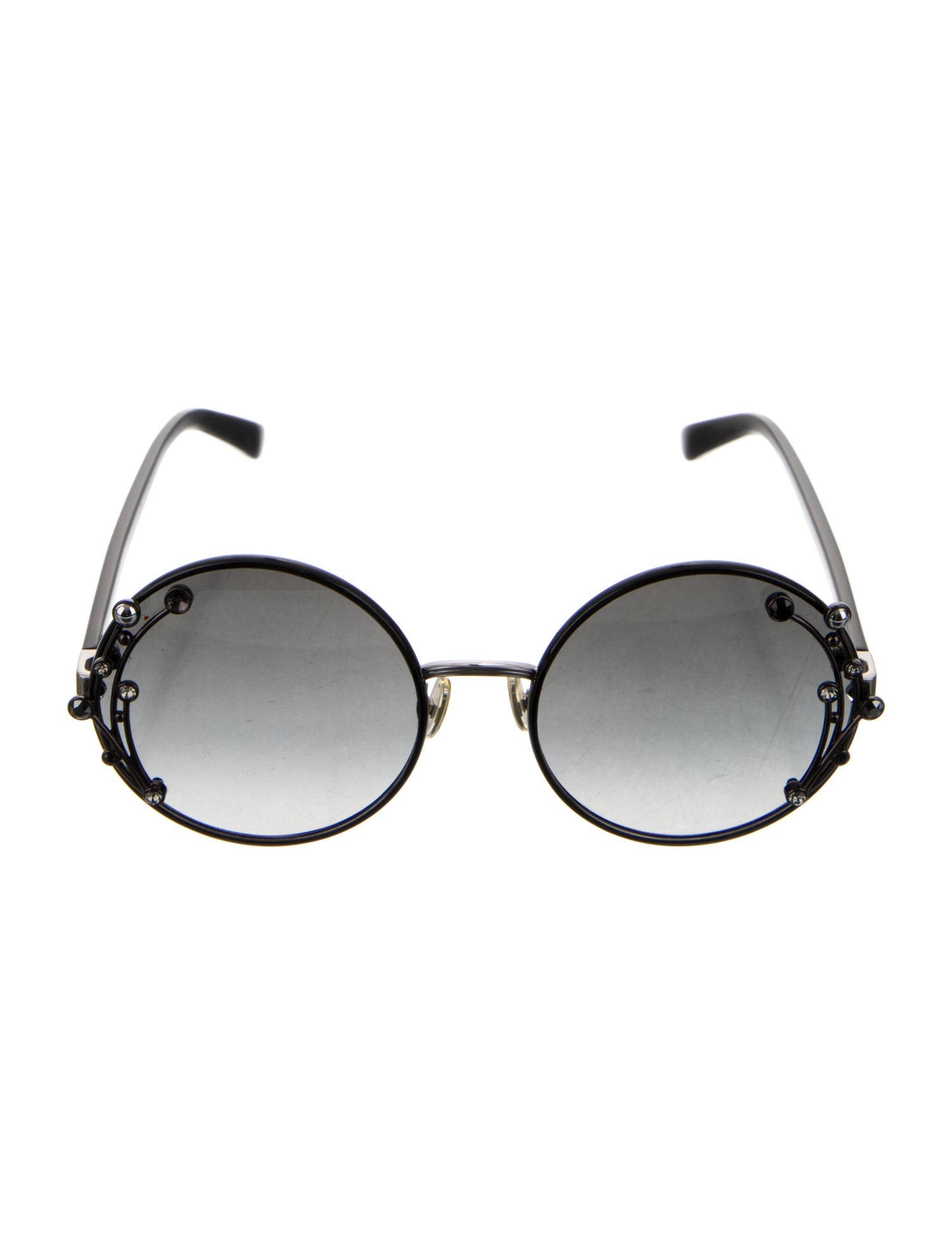 Jimmy Choo Round Gradient Sunglasses