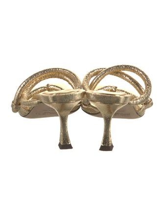 Jimmy Choo Leather Slides