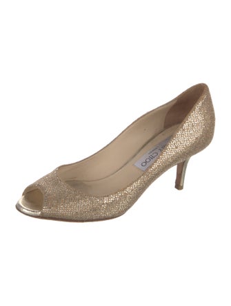 Jimmy Choo Glitter Glitter Accents Pumps