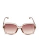Jimmy Choo Oversize Gradient Sunglasses