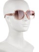 Jimmy Choo Oversize Gradient Sunglasses