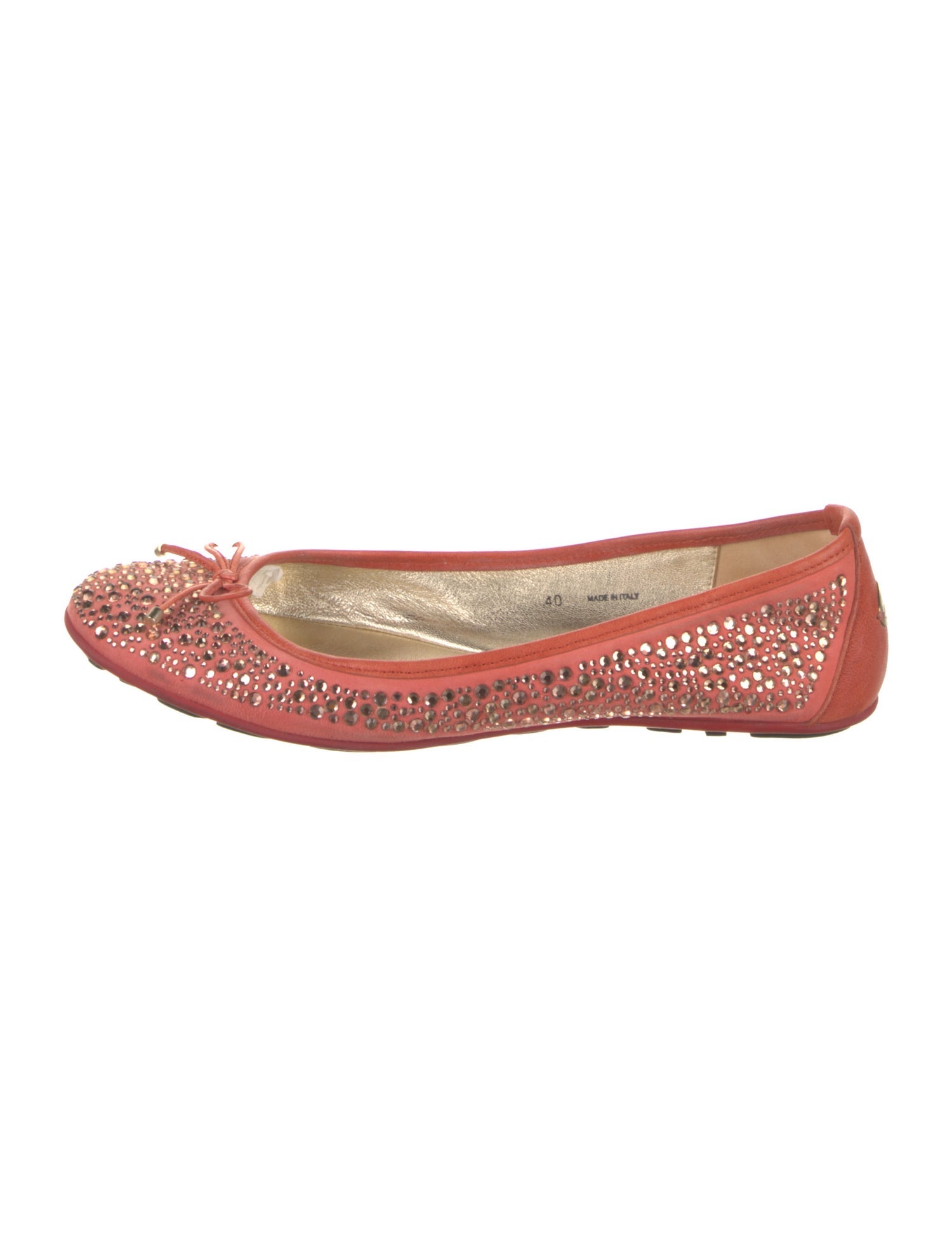 Jimmy Choo Signature Logo Suede Ballet Flats