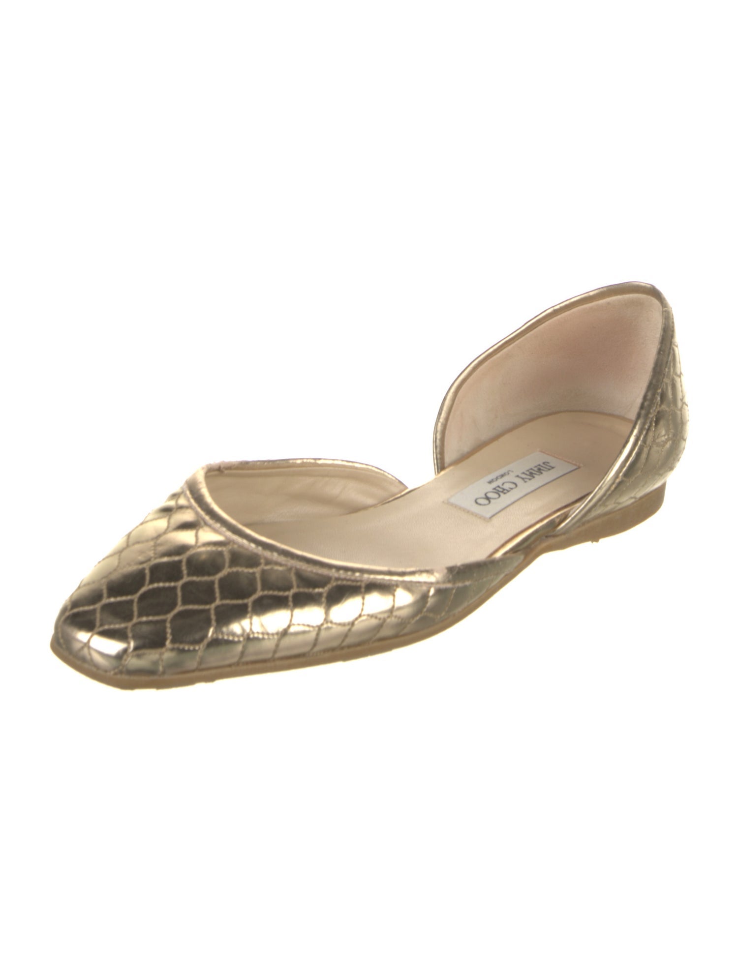 Jimmy Choo Leather D'Orsay Flats