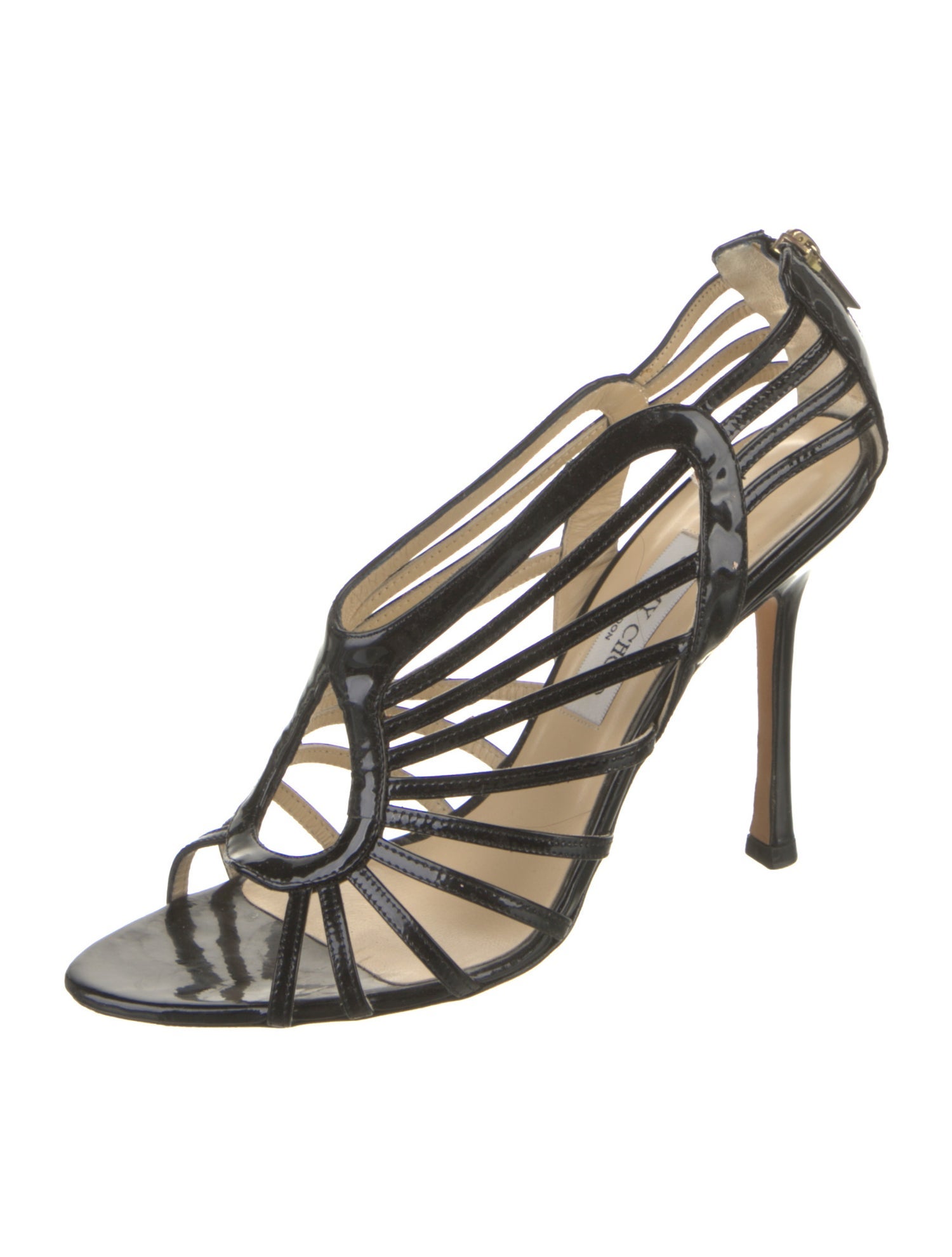 Jimmy Choo Patent Leather Slingback Sandals