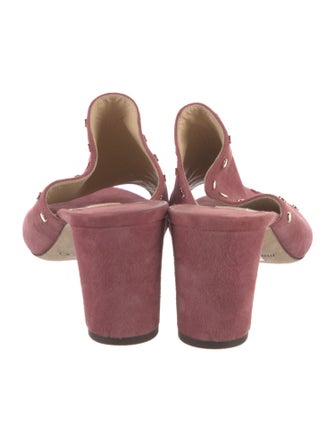 Jimmy Choo Suede Studded Accents Slides