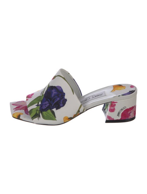 Jimmy Choo Canvas Floral Print Slides