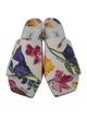 Jimmy Choo Canvas Floral Print Slides