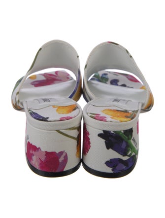 Jimmy Choo Canvas Floral Print Slides