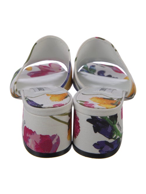 Jimmy Choo Canvas Floral Print Slides