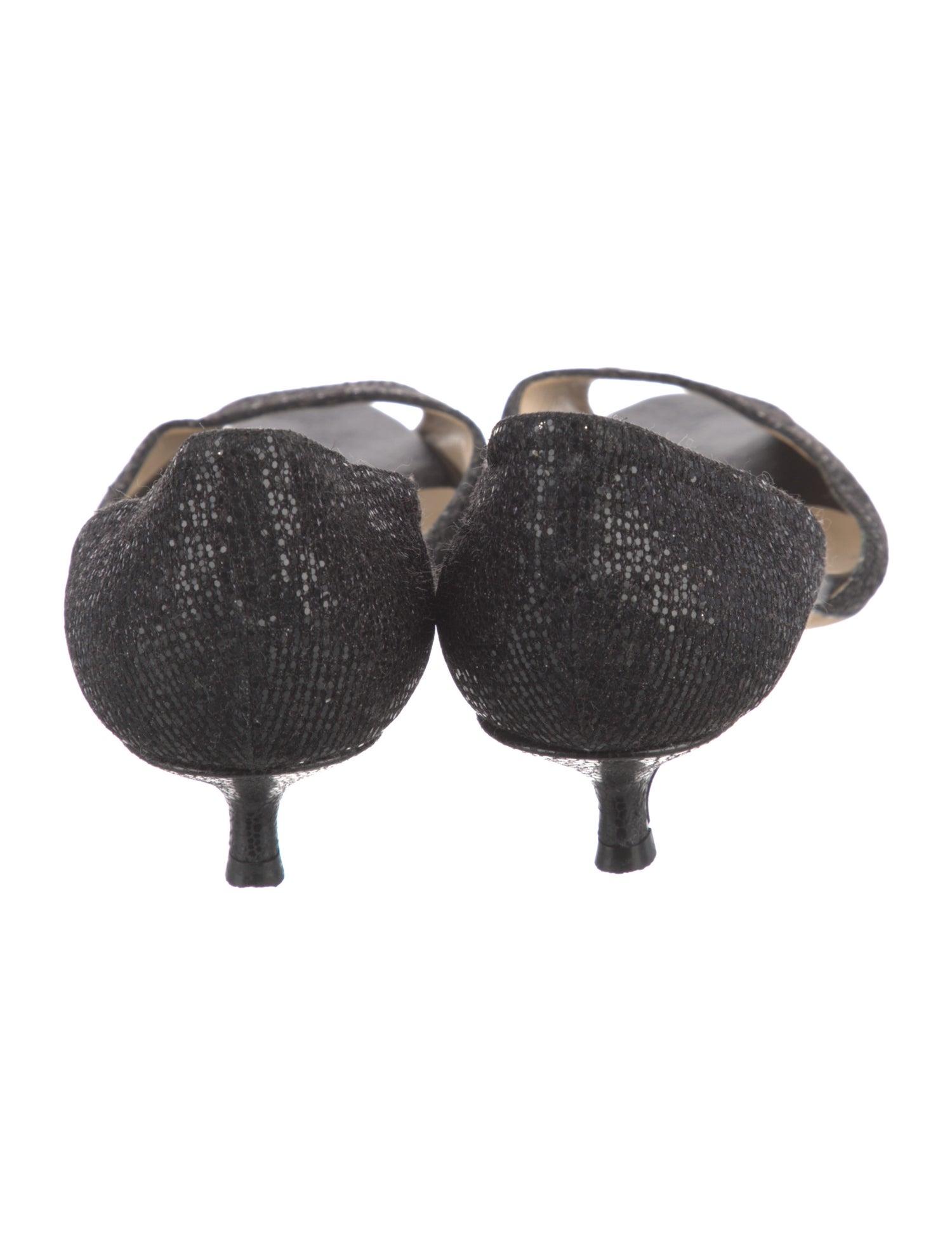 Jimmy Choo Glitter Glitter Accents D'Orsay Pumps