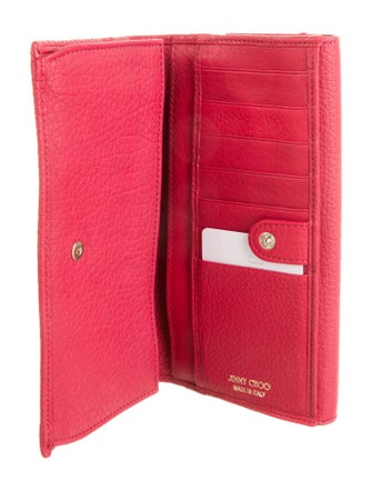 Jimmy Choo Leather Continental Wallet