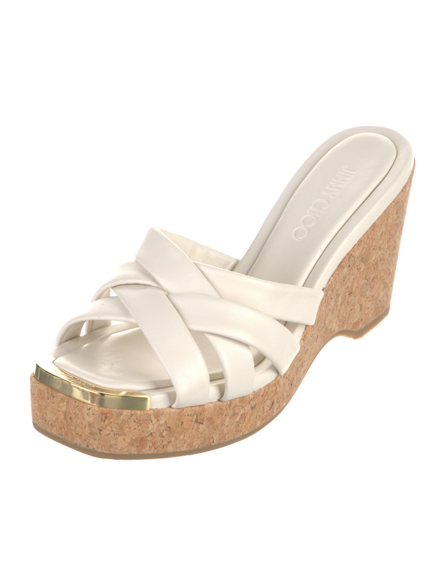 Jimmy Choo Leather Slides