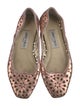 Jimmy Choo Leather Lasercut Accents Ballet Flats