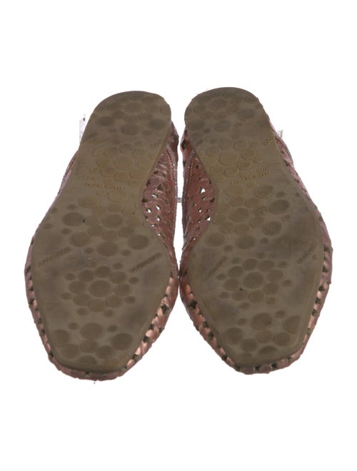 Jimmy Choo Leather Lasercut Accents Ballet Flats