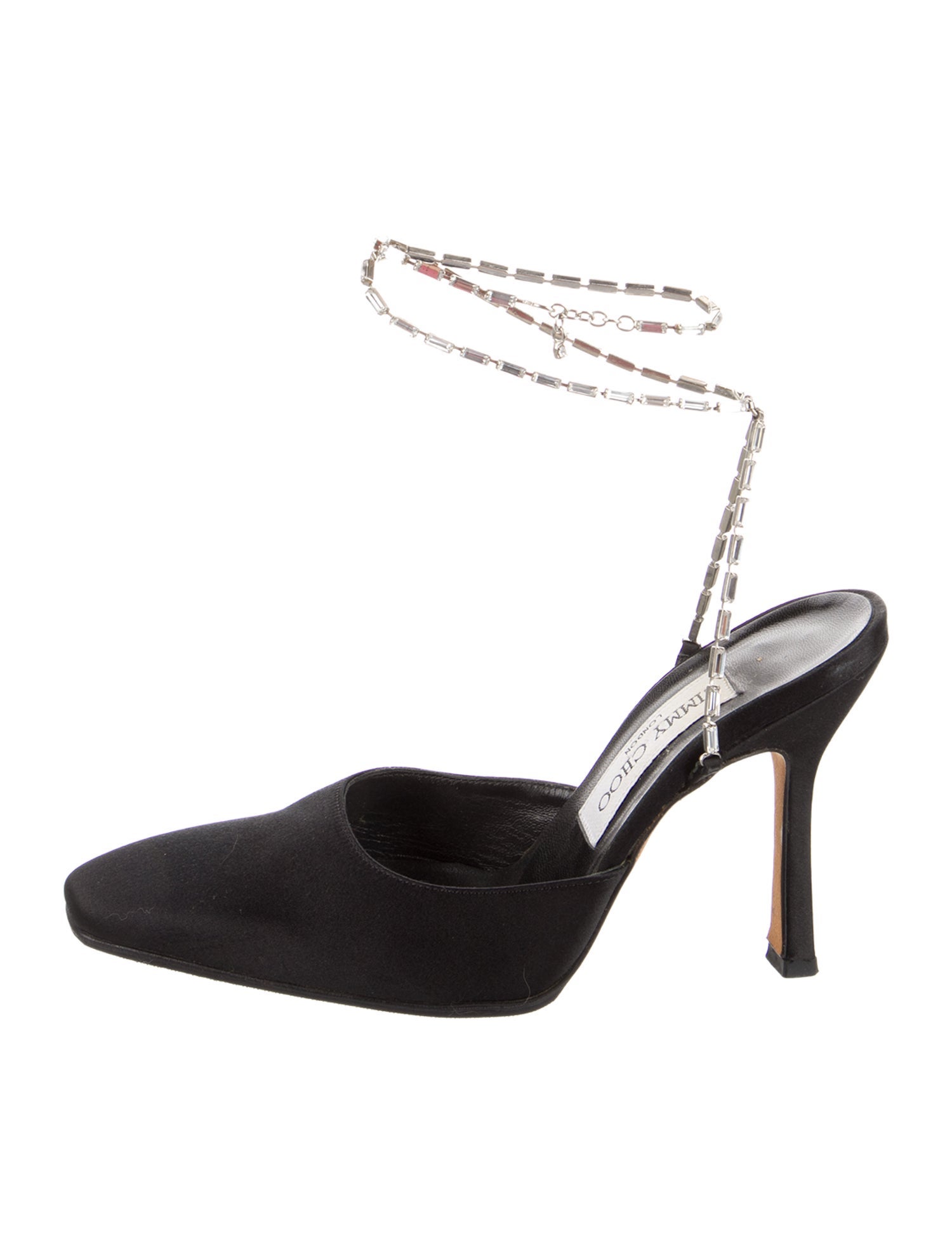 Jimmy Choo Vintage Satin Slingback Pumps