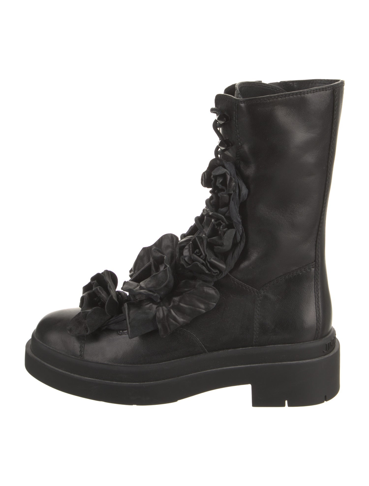 Jimmy Choo Leather Combat Boots