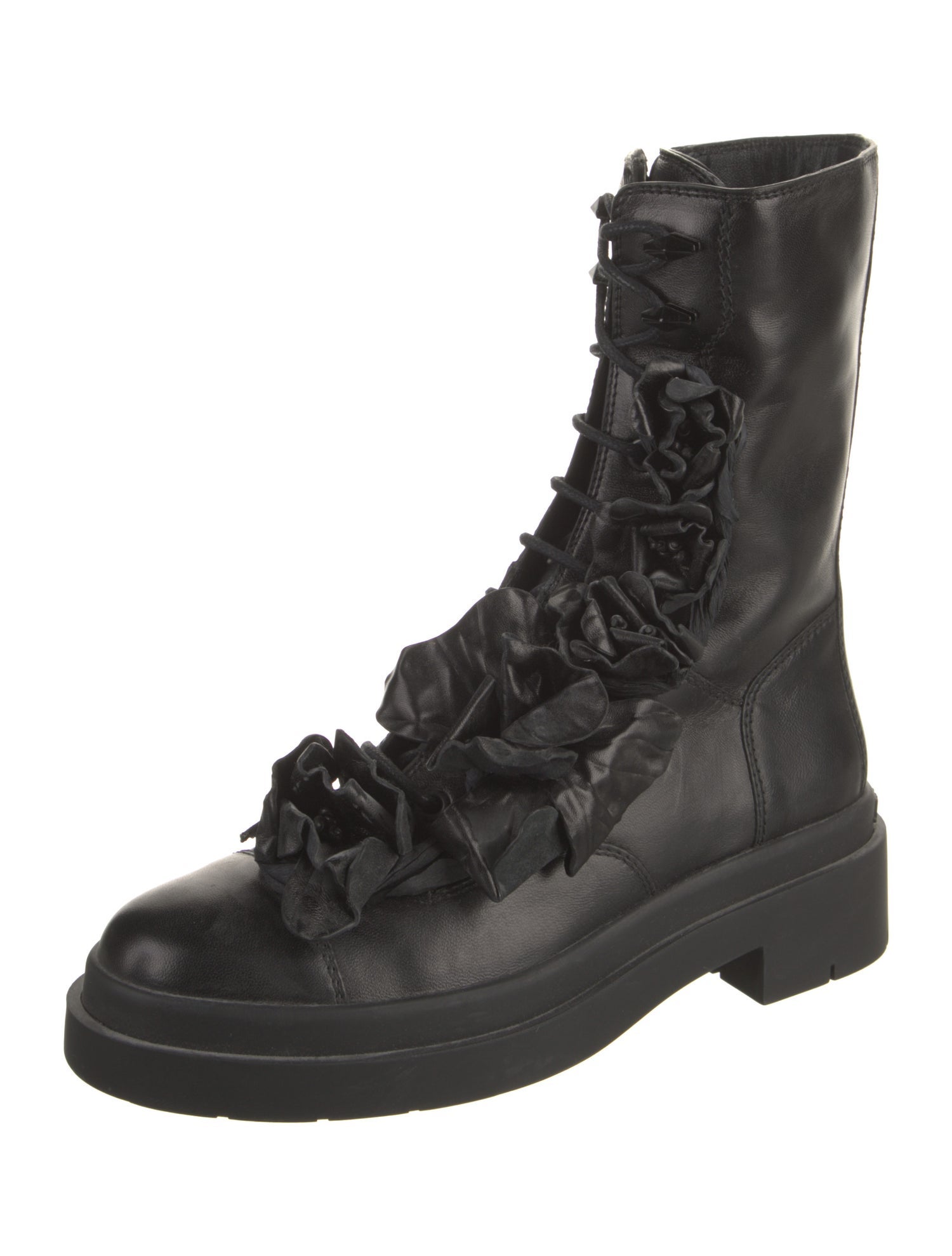 Jimmy Choo Leather Combat Boots