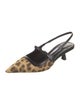 Jimmy Choo Ponyhair Animal Print Slingback Pumps