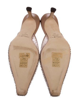Jimmy Choo Crystal Embellishments Mules