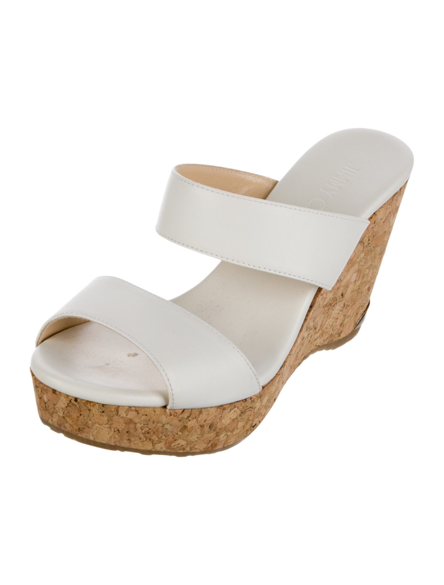 Jimmy Choo Leather Slides