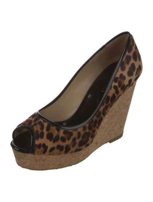 Jimmy Choo Ponyhair Animal Print Espadrilles