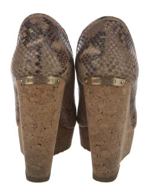 Jimmy Choo Leather Animal Print Espadrilles