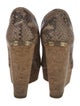 Jimmy Choo Leather Animal Print Espadrilles