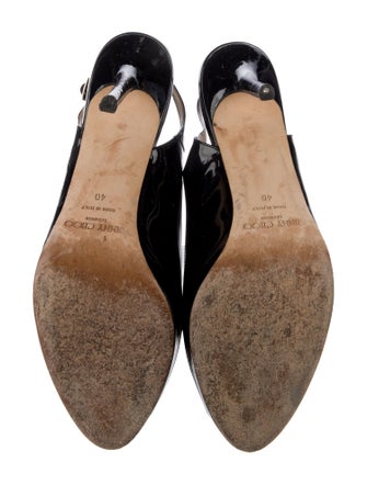 Jimmy Choo Patent Leather Slingback Sandals