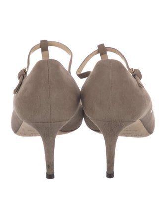 Jimmy Choo Suede T-Strap Pumps