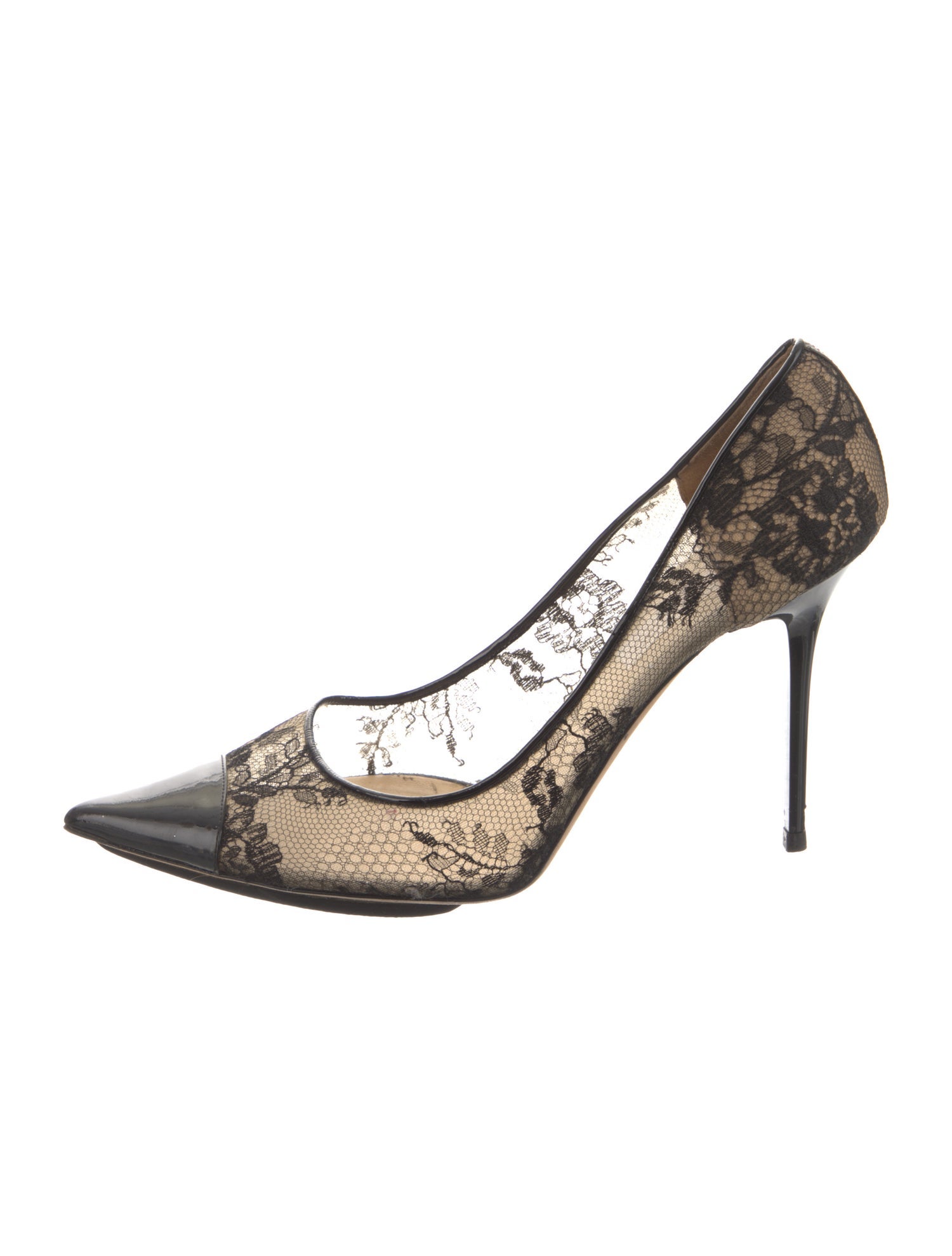 Jimmy Choo Lace Lace Pattern Pumps