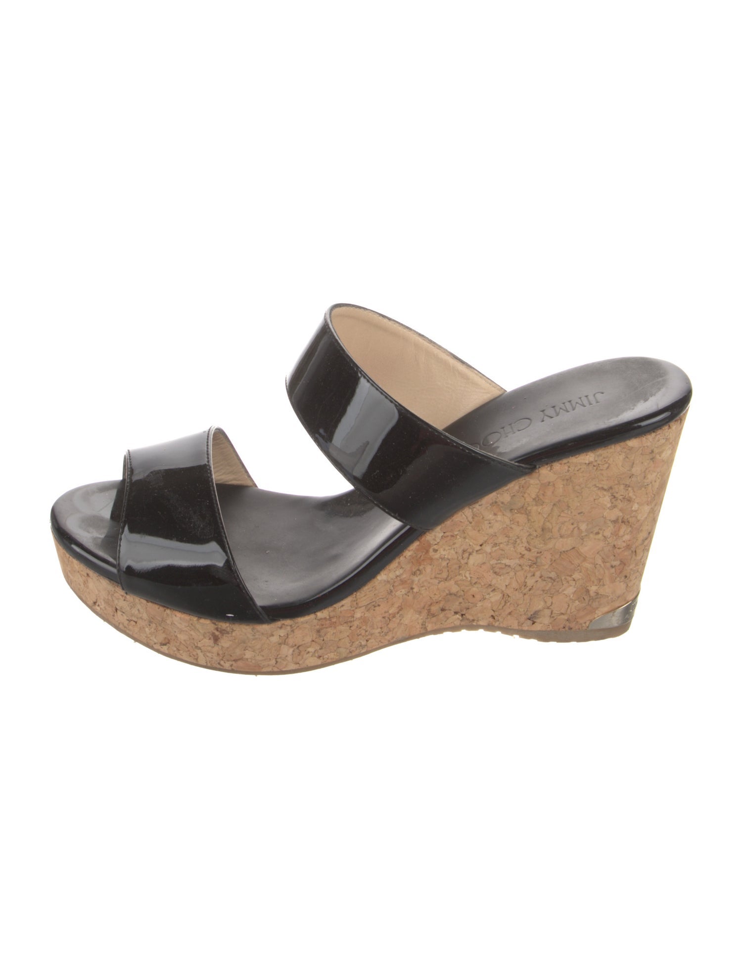 Jimmy Choo Patent Leather Slides