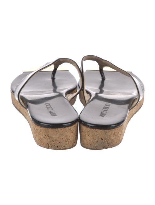Jimmy Choo Patent Leather Flip Flops