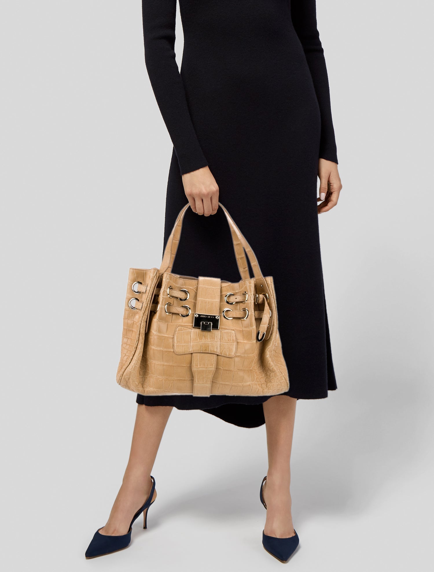 Jimmy Choo Crocodile Shoulder Bag