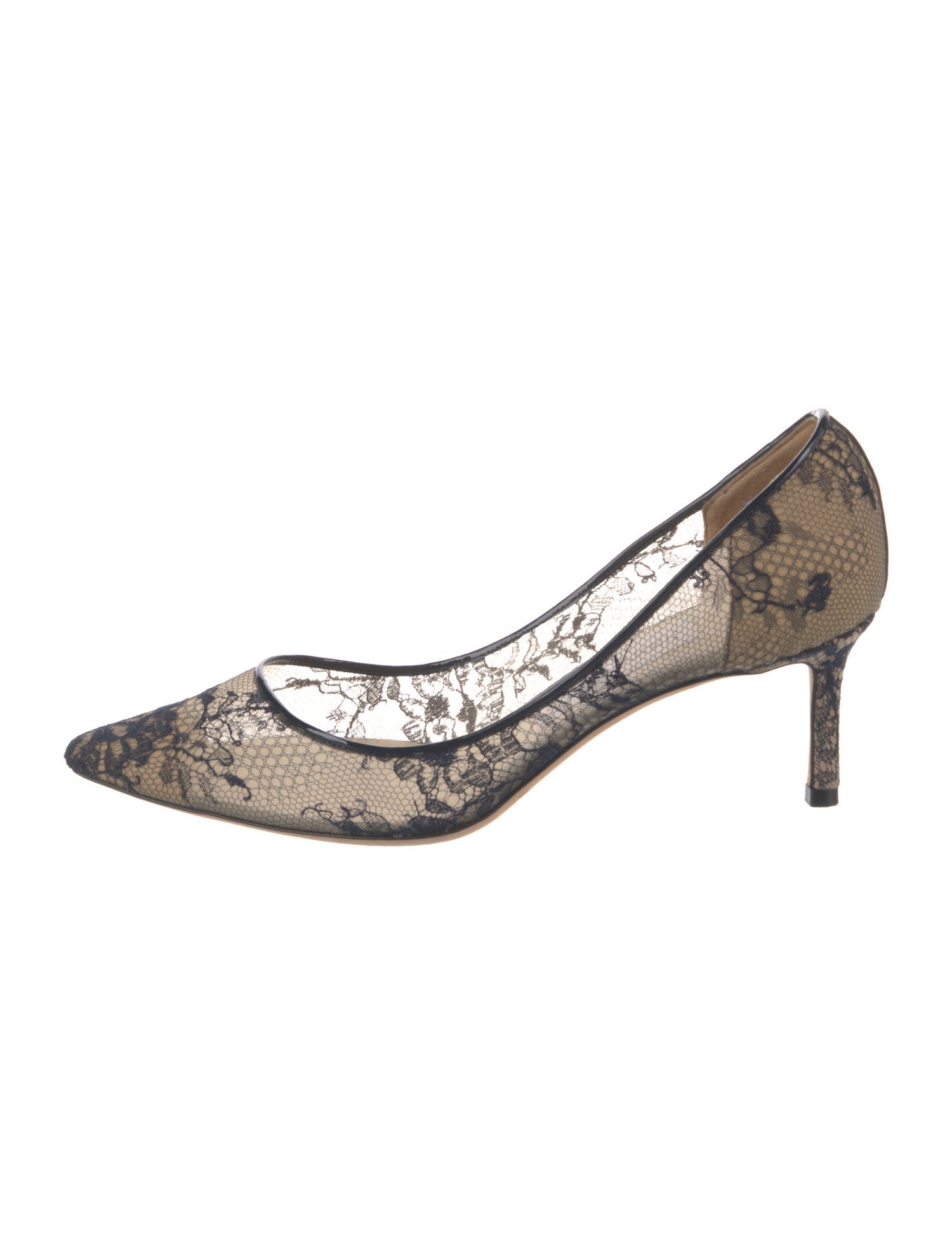 Jimmy Choo Lace Lace Pattern Pumps