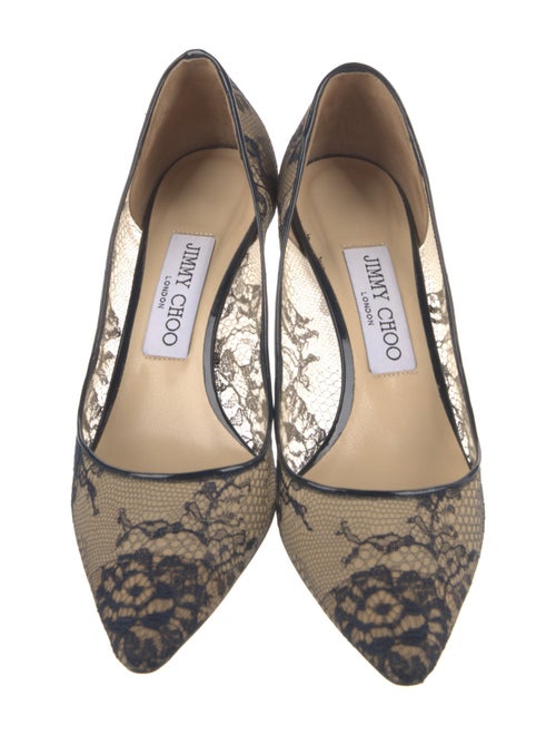 Jimmy Choo Lace Lace Pattern Pumps