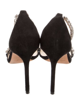 Jimmy Choo Suede Crystal Embellishments Sandals