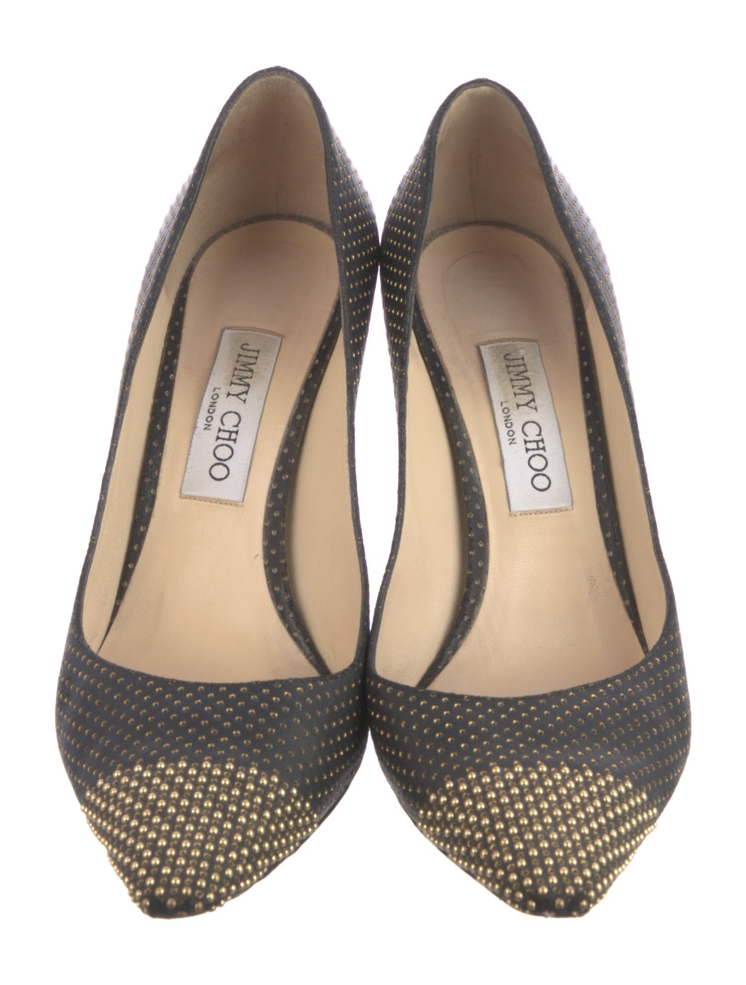 Jimmy Choo Leather Lasercut Accents Pumps