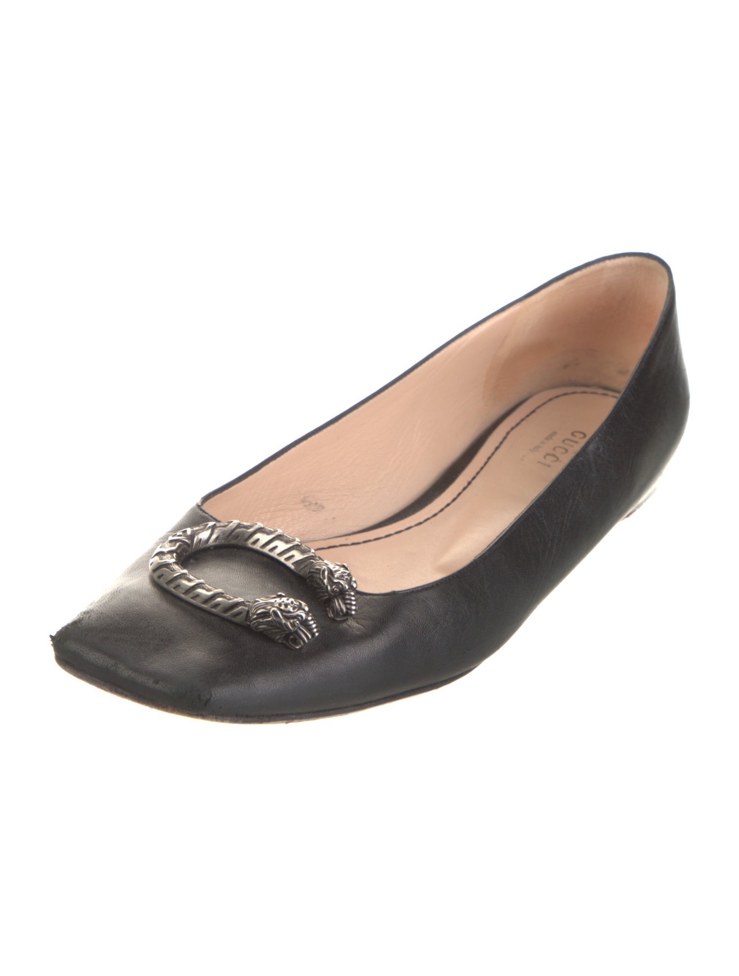 Gucci Leather Ballet Flats