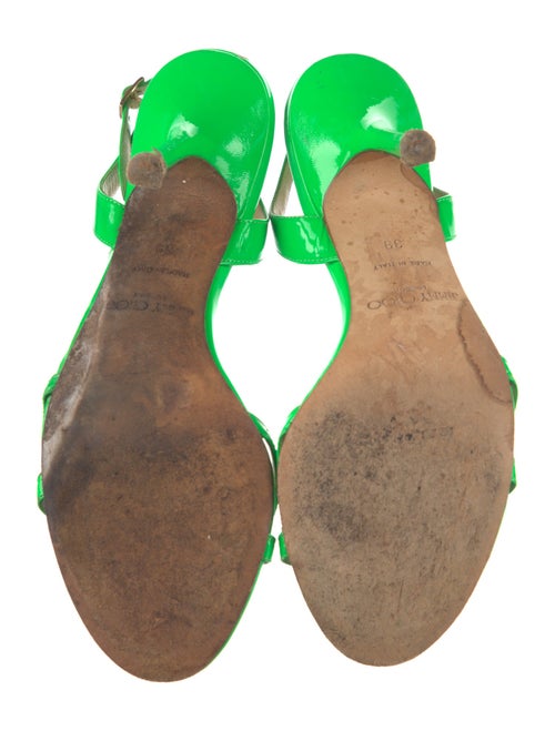 Jimmy Choo Patent Leather Slingback Sandals